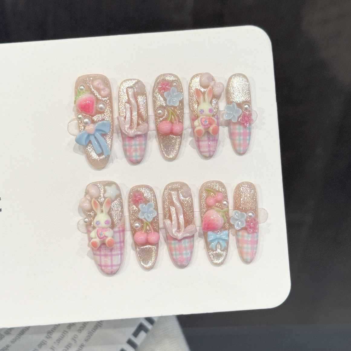 10 Unidades de Unhas Postiças  - Pressed Flower Art avaliação e preço