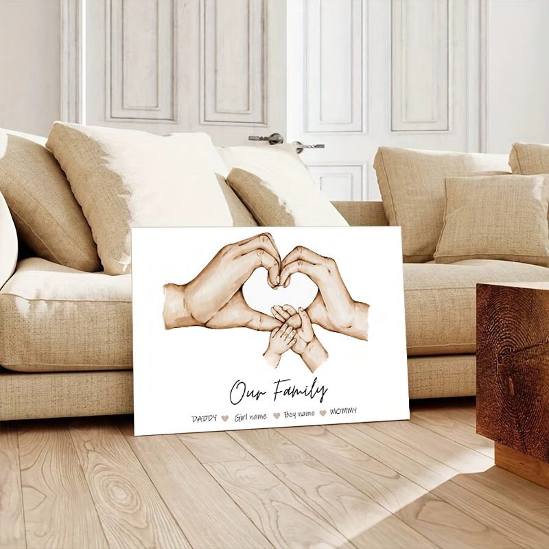 Personalizado família mão cart - Personalized Name Box avaliação e preço