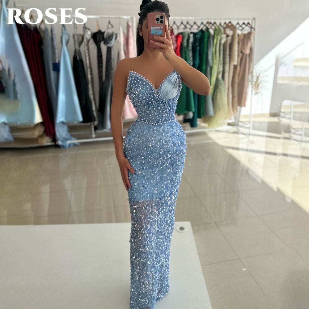 Vestido de Festa Glamouroso Az - Custom Night Sky avaliação e preço