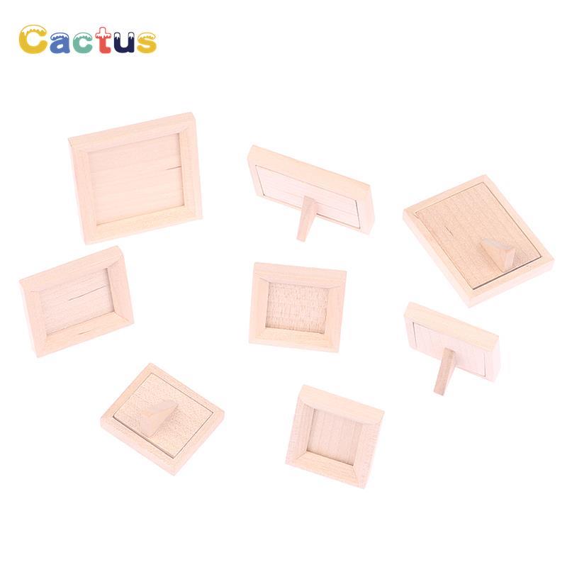 Dollhouse Miniature Wood Photo - Engraved Wood Frame avaliação e preço