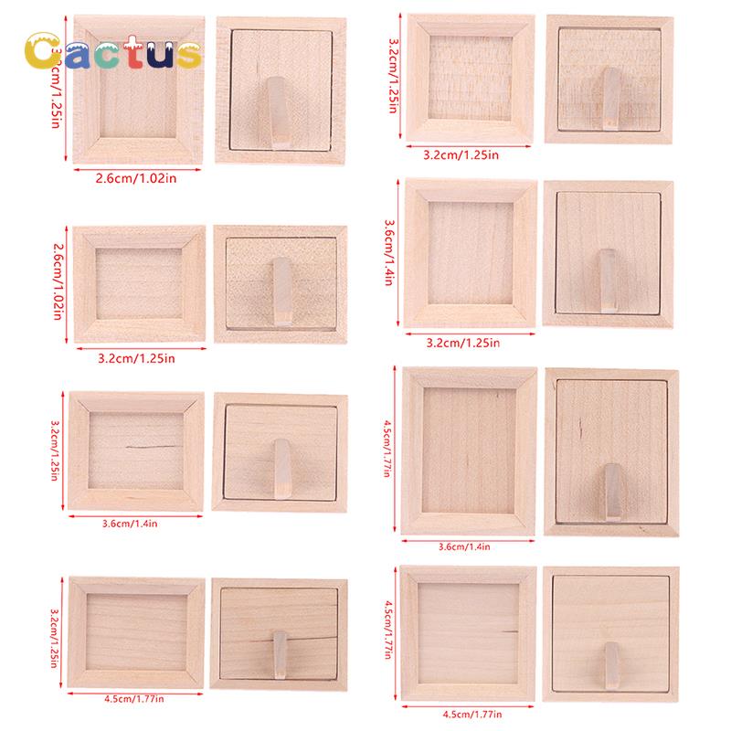 Dollhouse Miniature Wood Photo - Engraved Wood Frame avaliação e preço
