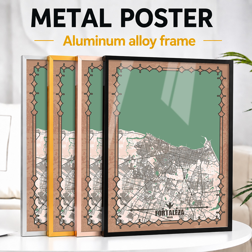 Mapa da Cidade de Fortaleza em - Custom Map Poster avaliação e preço
