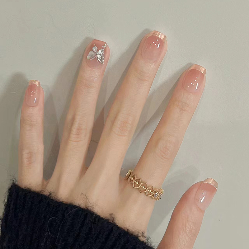 24 Peças de Unhas Postiças com - Pressed Flower Art avaliação e preço