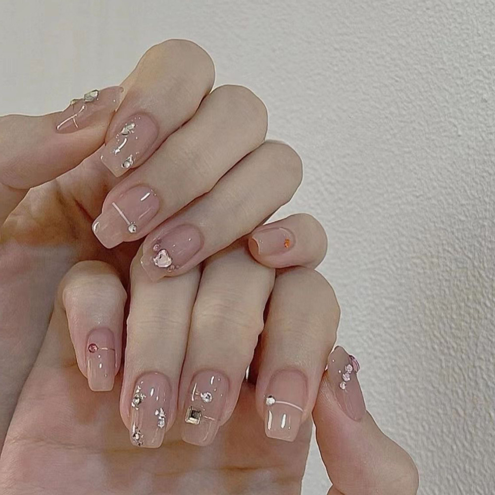 24 Peças de Unhas Postiças com - Pressed Flower Art avaliação e preço