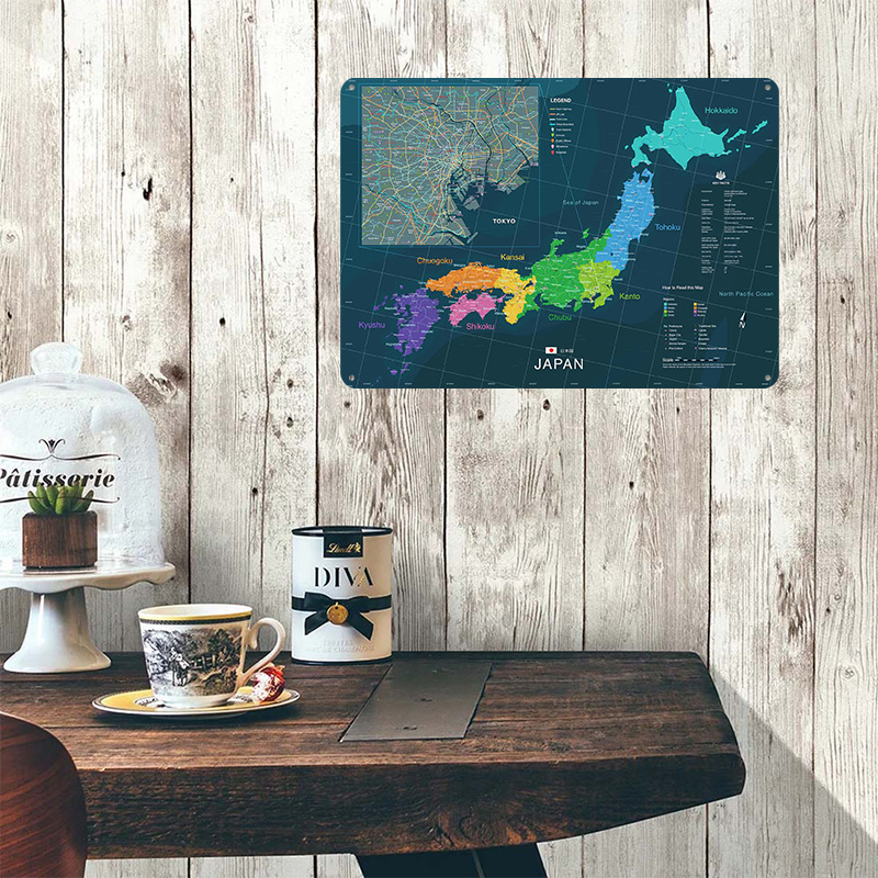 Mapa do japão e de tóquio cart - Custom Map Poster avaliação e preço