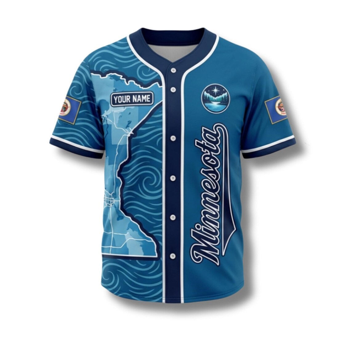 Camisa personalizada de beiseb - Custom Star Map avaliação e preço